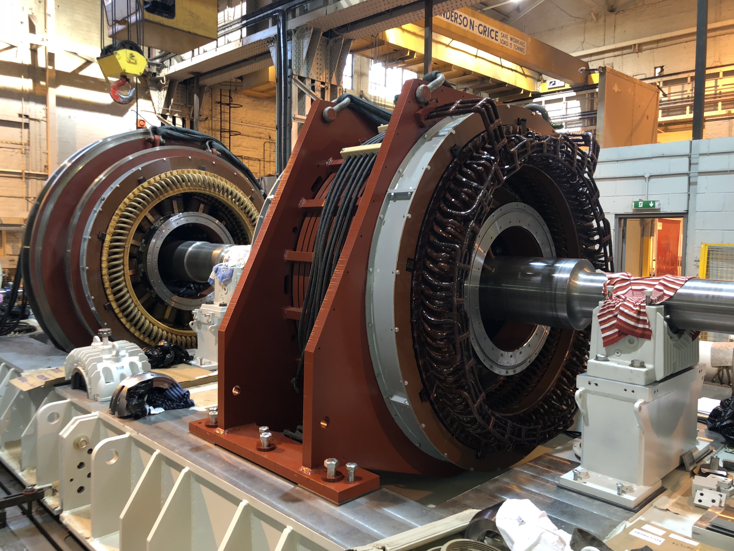 Rotary frequency converter manufactured by TDC Parsons Peebles for defence and industrial use